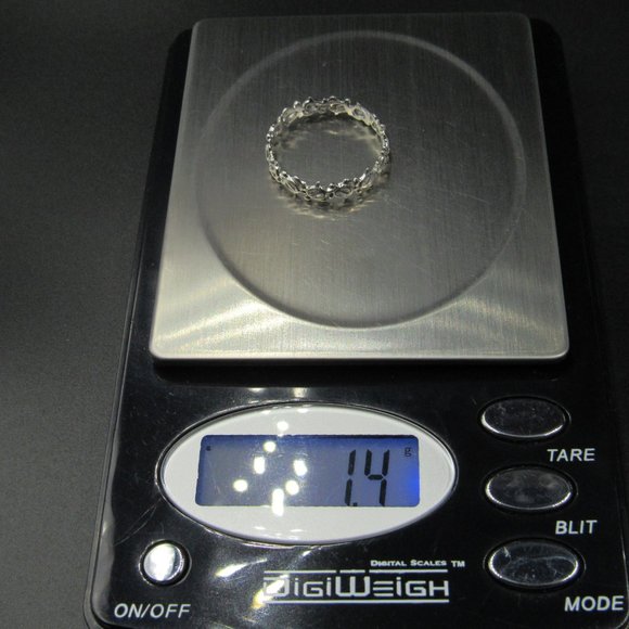 Size 9.75 Sterling Silver Tiny Turtles Band Ring - Picture 7 of 7